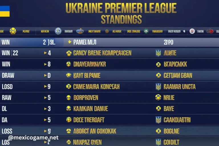 ukraine premier league standings